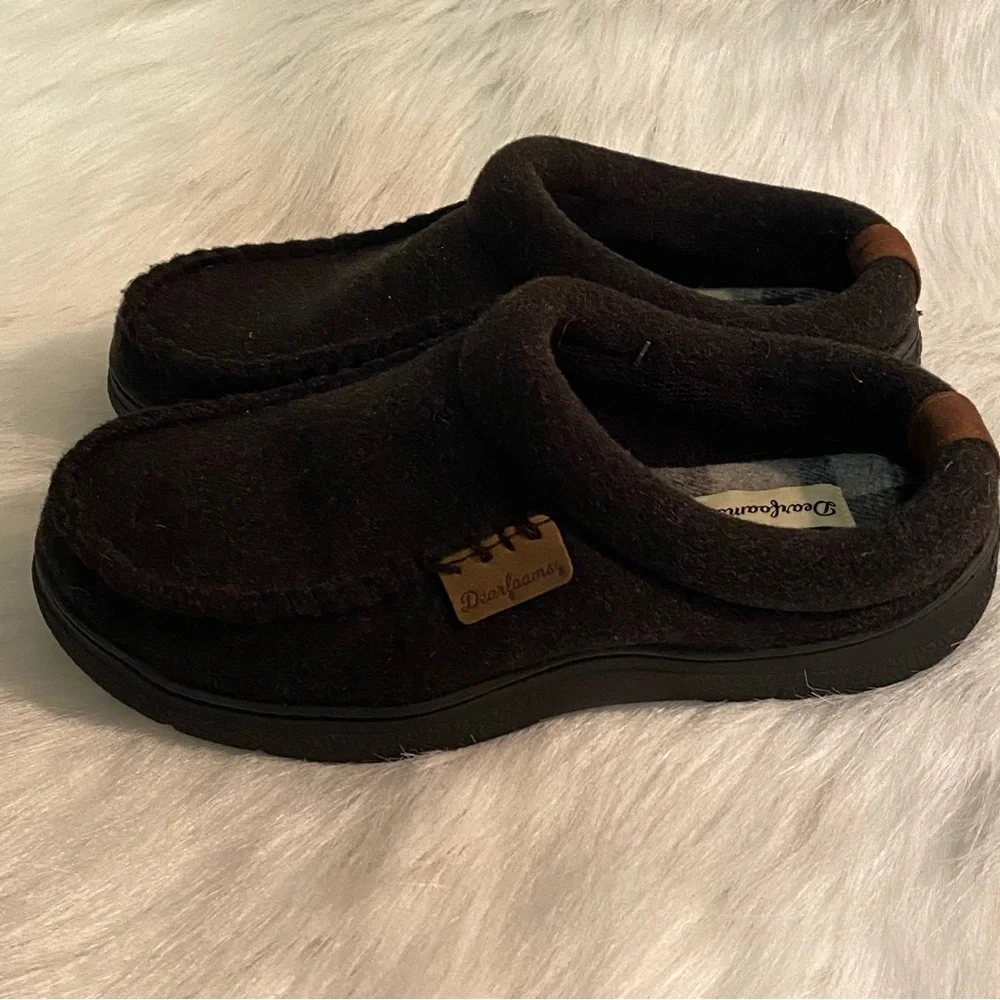 DearFoams Slippers Mens Size 7-8 Slip‎ On/Off